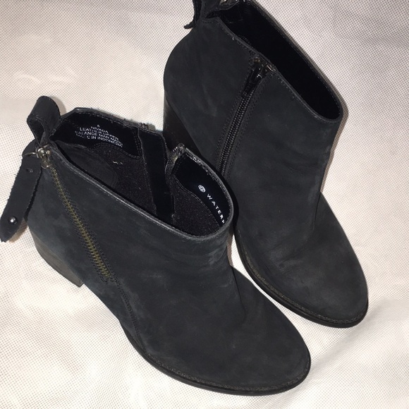 Blondo Waterproof Black Leather Ankle Boots | Size 8 - Picture 1 of 6